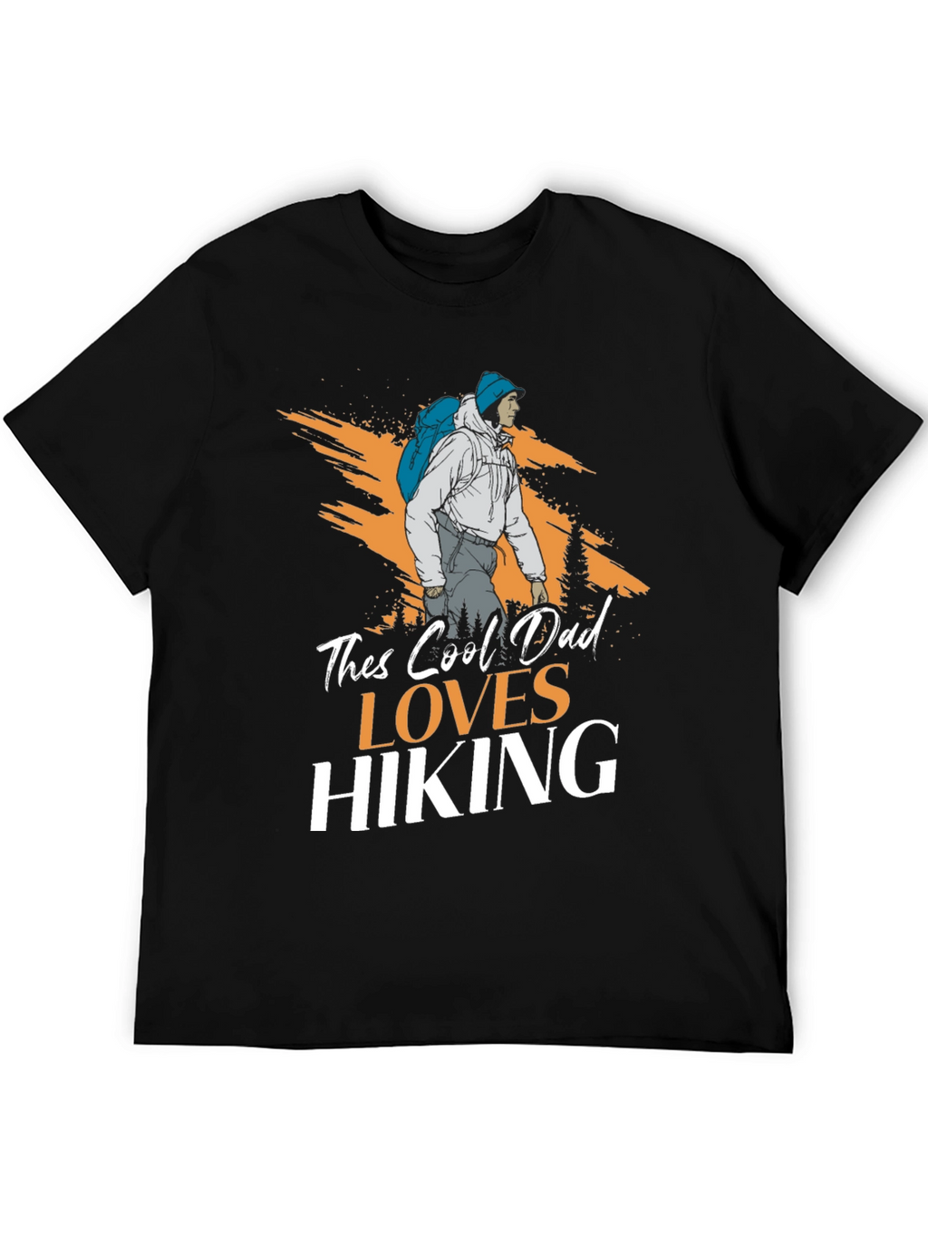 Cool Dad Loves Hiking T-Shirt