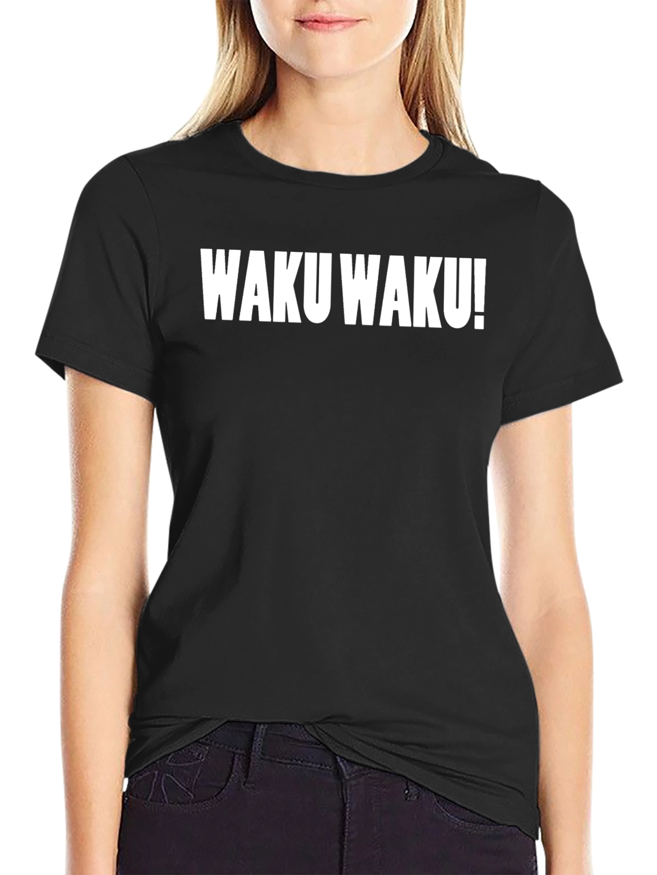 WAKU WAKU! Graphic Tee - Trendy Casual Wear