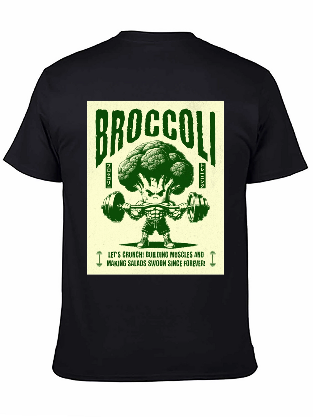 Broccoli Bodybuilder Graphic T-Shirt
