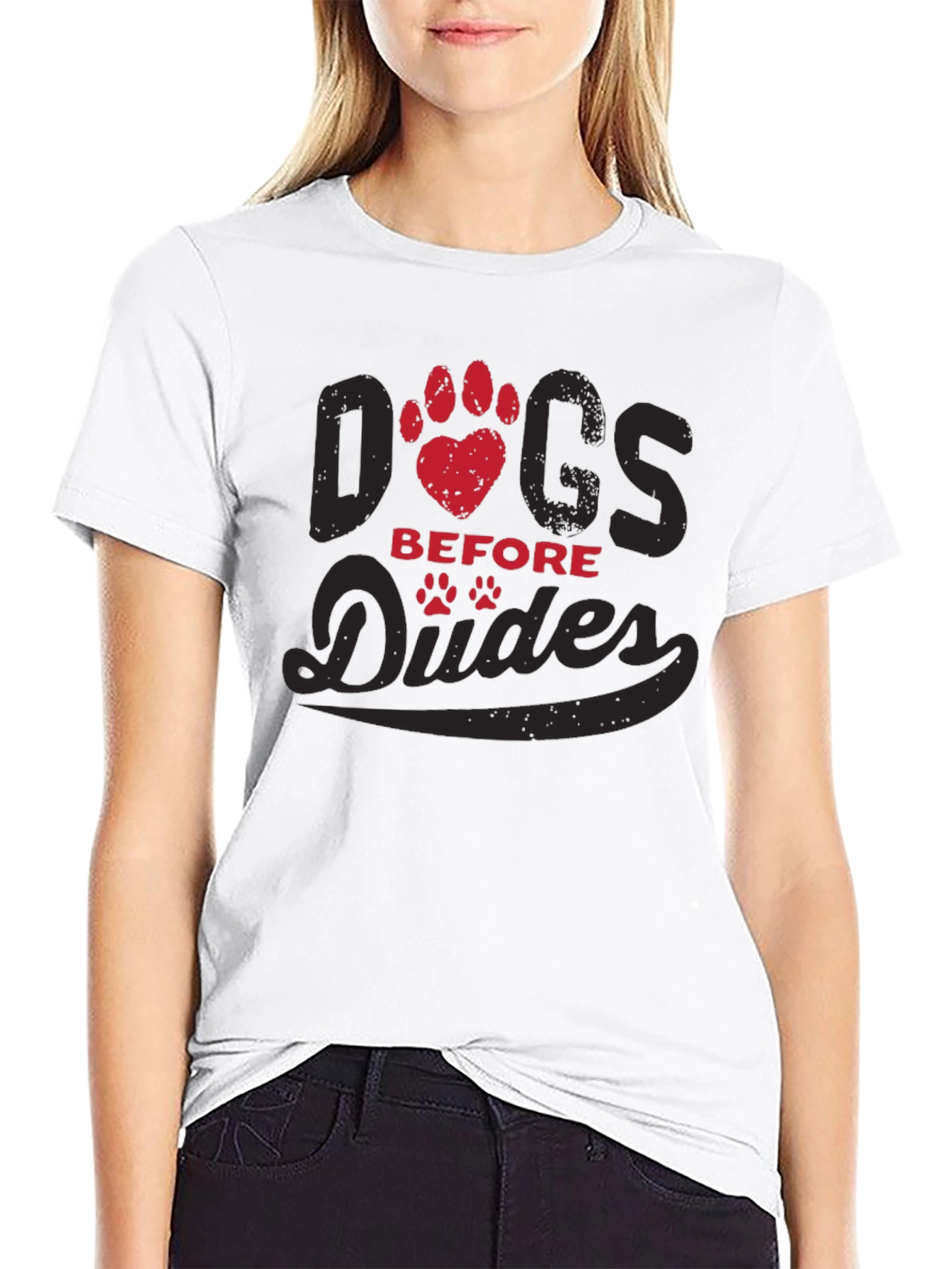 Dogs Before Dudes Graphic T-Shirt