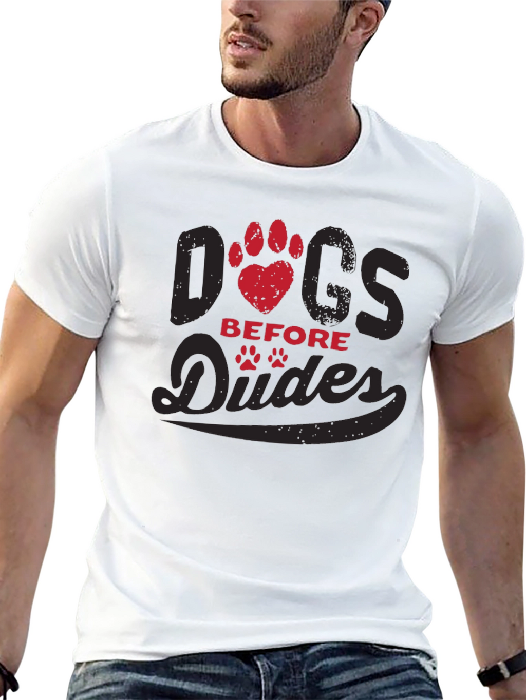Dogs Before Dudes Graphic T-Shirt