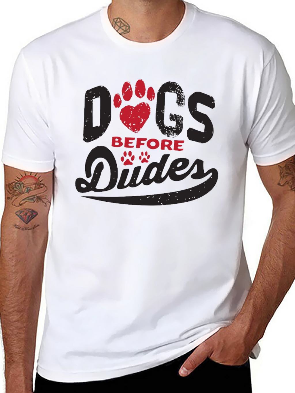 Dogs Before Dudes Graphic T-Shirt