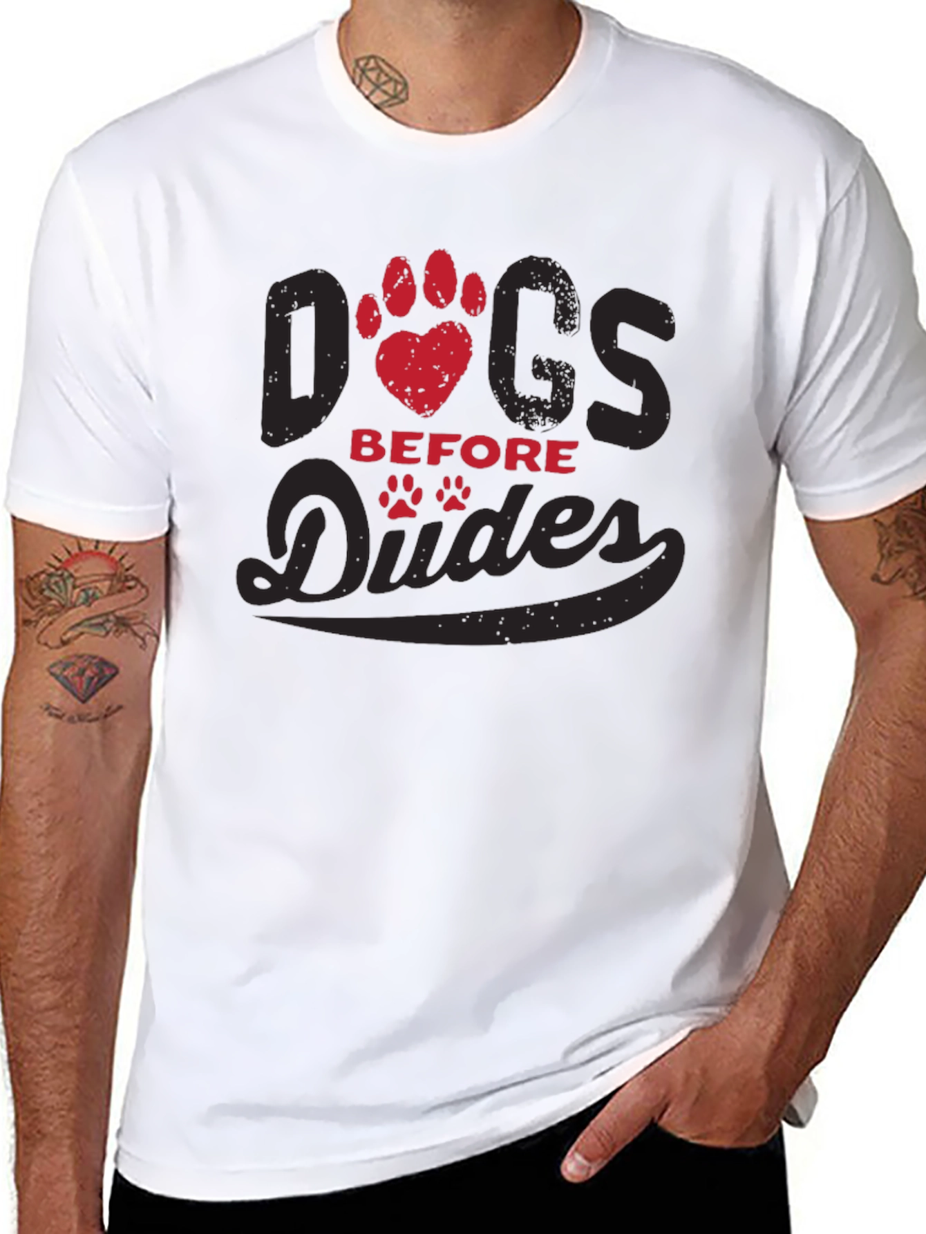 Dogs Before Dudes Graphic T-Shirt