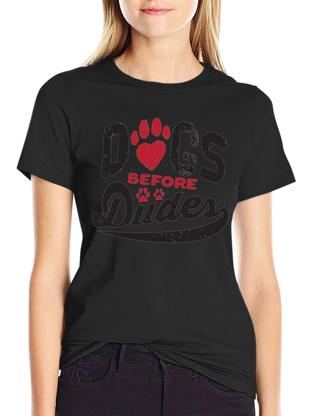 Dogs Before Dudes Graphic T-Shirt