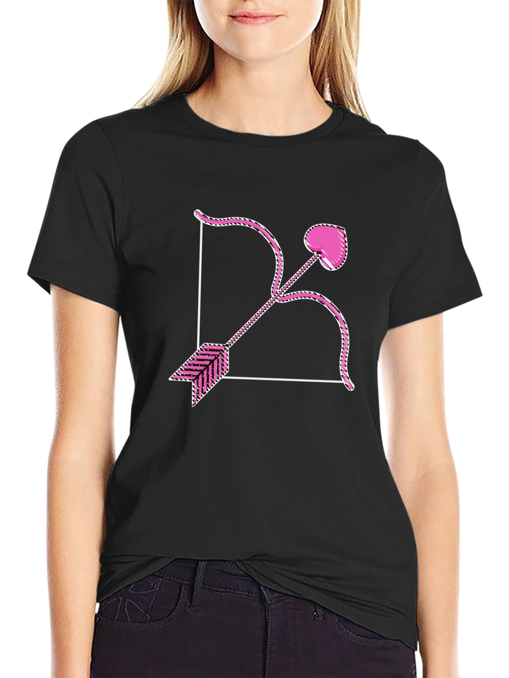 Cupid Bow and Arrow Graphic T-Shirt