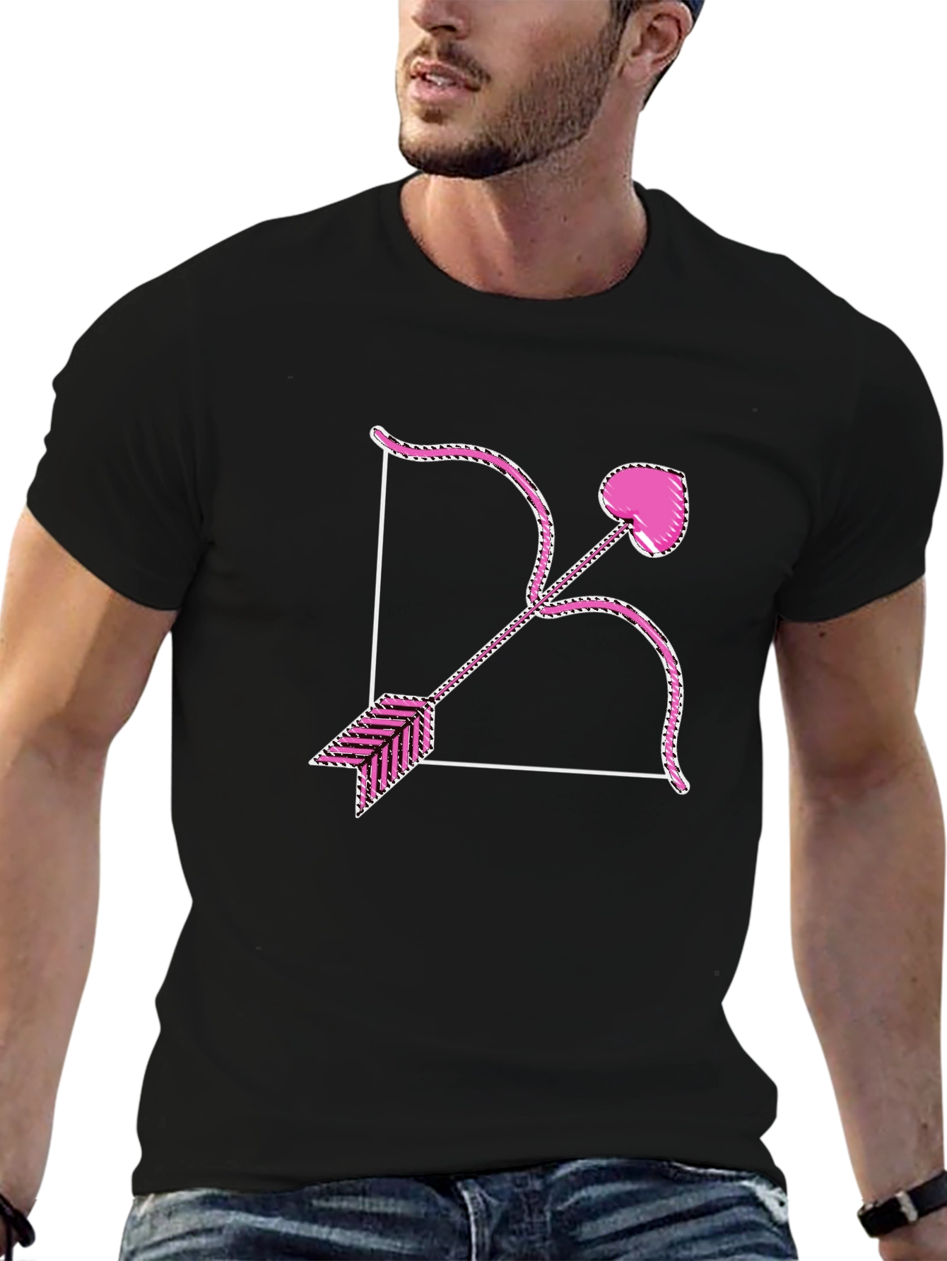 Cupid Bow and Arrow Graphic T-Shirt
