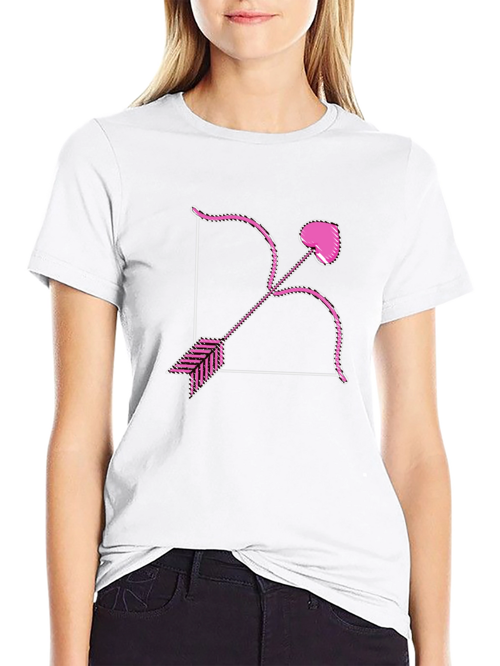 Cupid Bow and Arrow Graphic T-Shirt