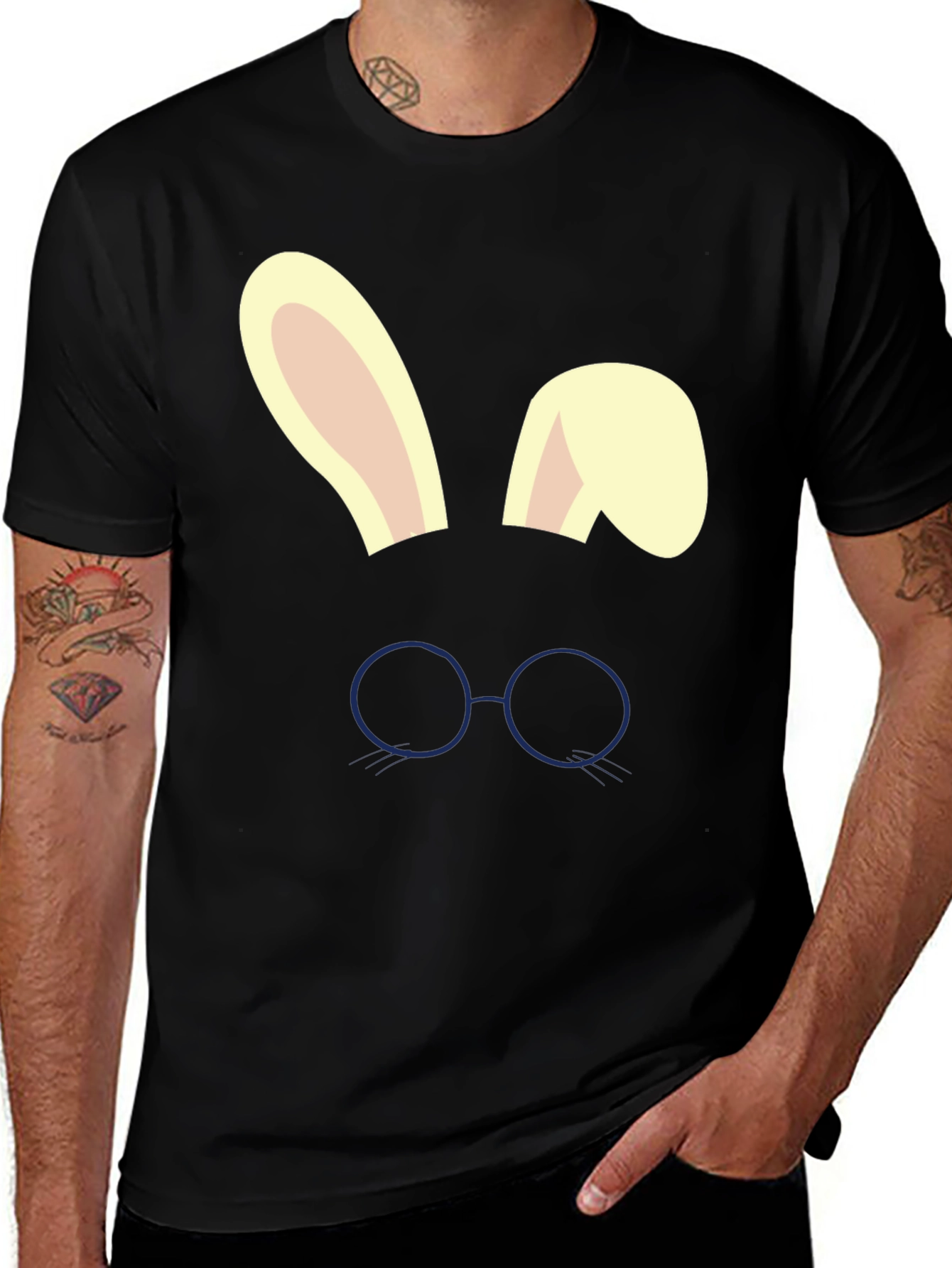 Bunny Ears Glasses T-Shirt - Easter Tee