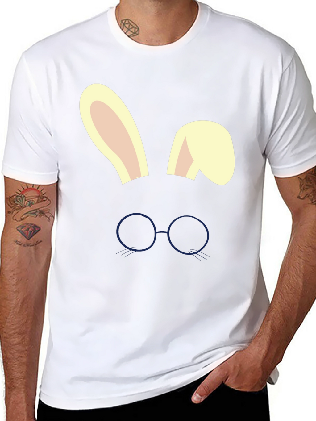 Bunny Ears Glasses T-Shirt - Easter Tee