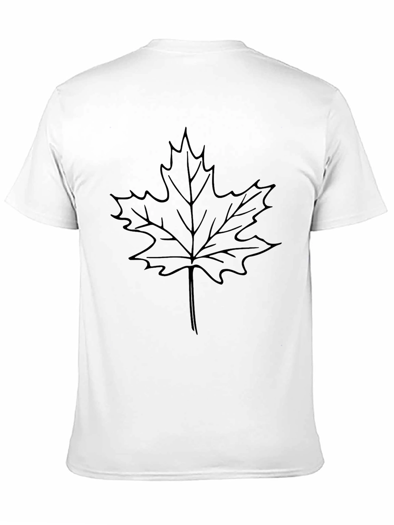 Black Maple Leaf Graphic Tee