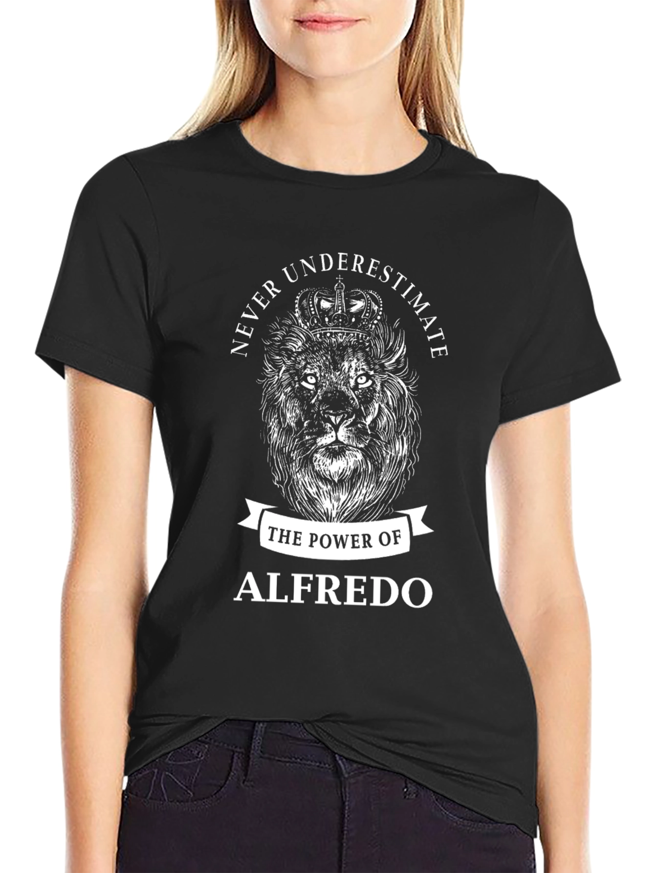 Alfredo Power Lion Graphic T-Shirt