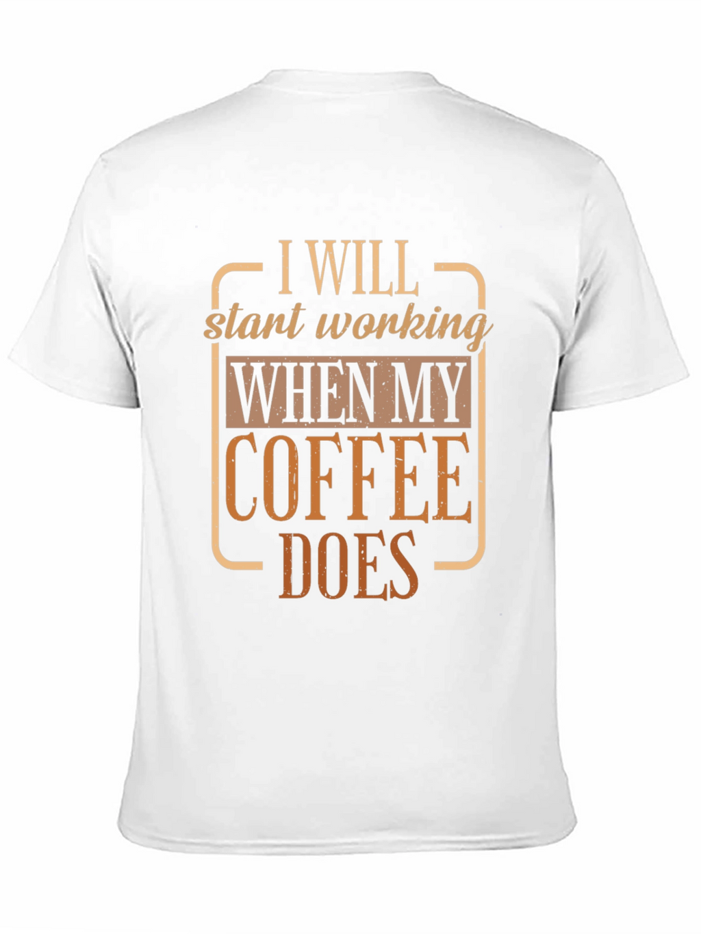 Coffee Does Funny T-Shirt Black Cotton