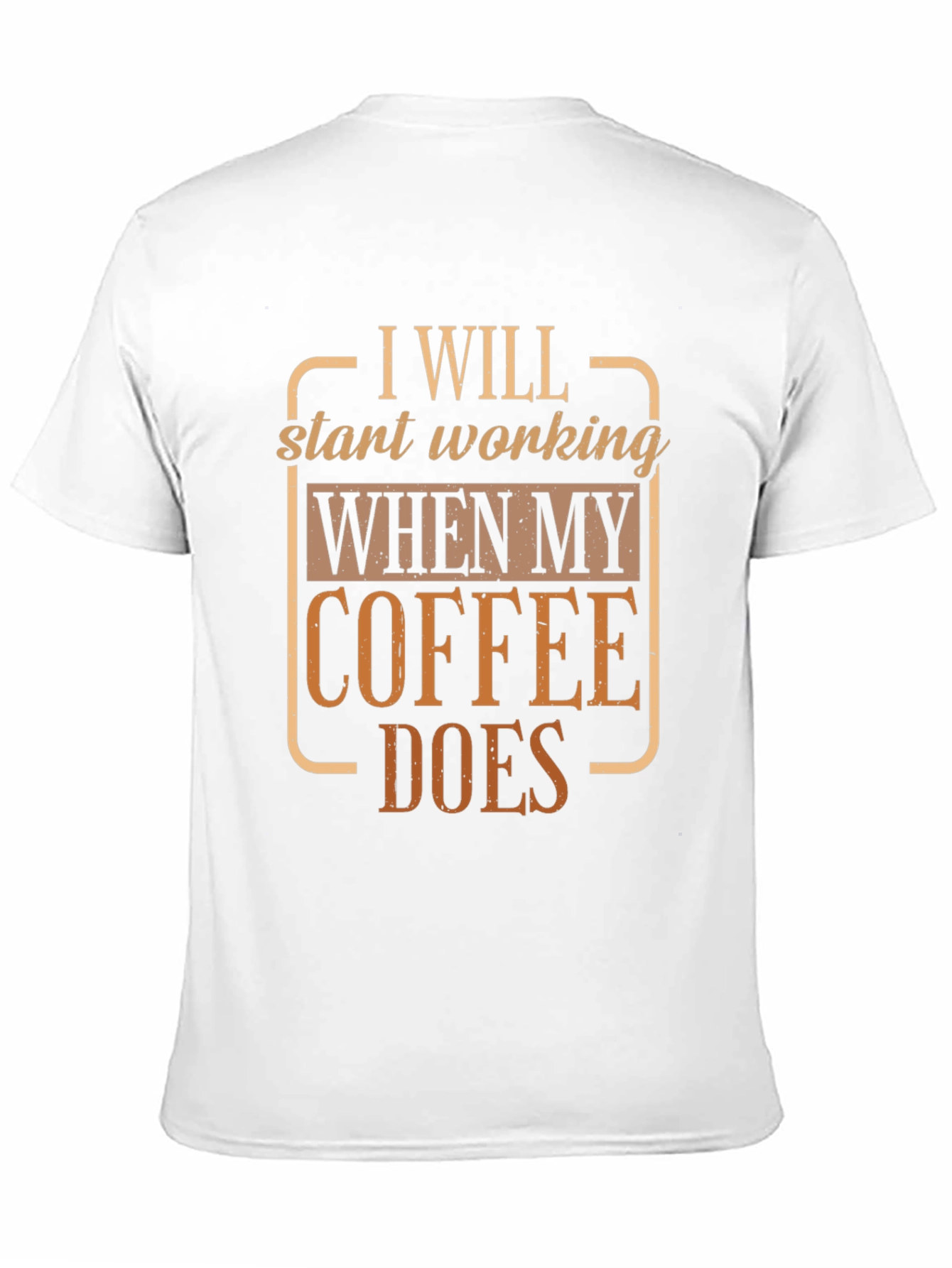 Coffee Does Funny T-Shirt Black Cotton