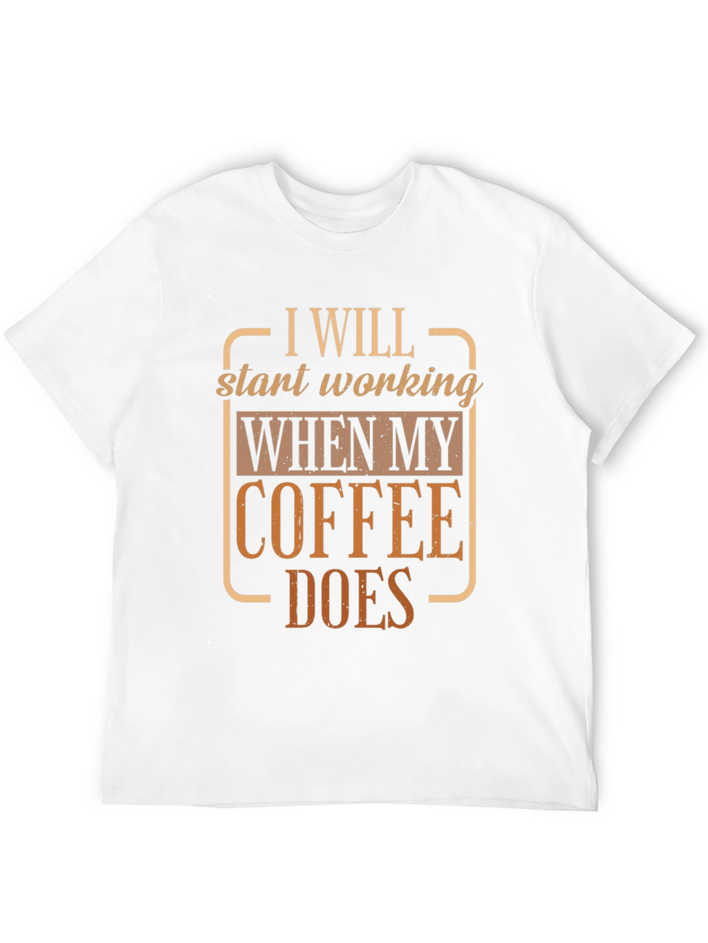 Coffee Does Funny T-Shirt Black Cotton