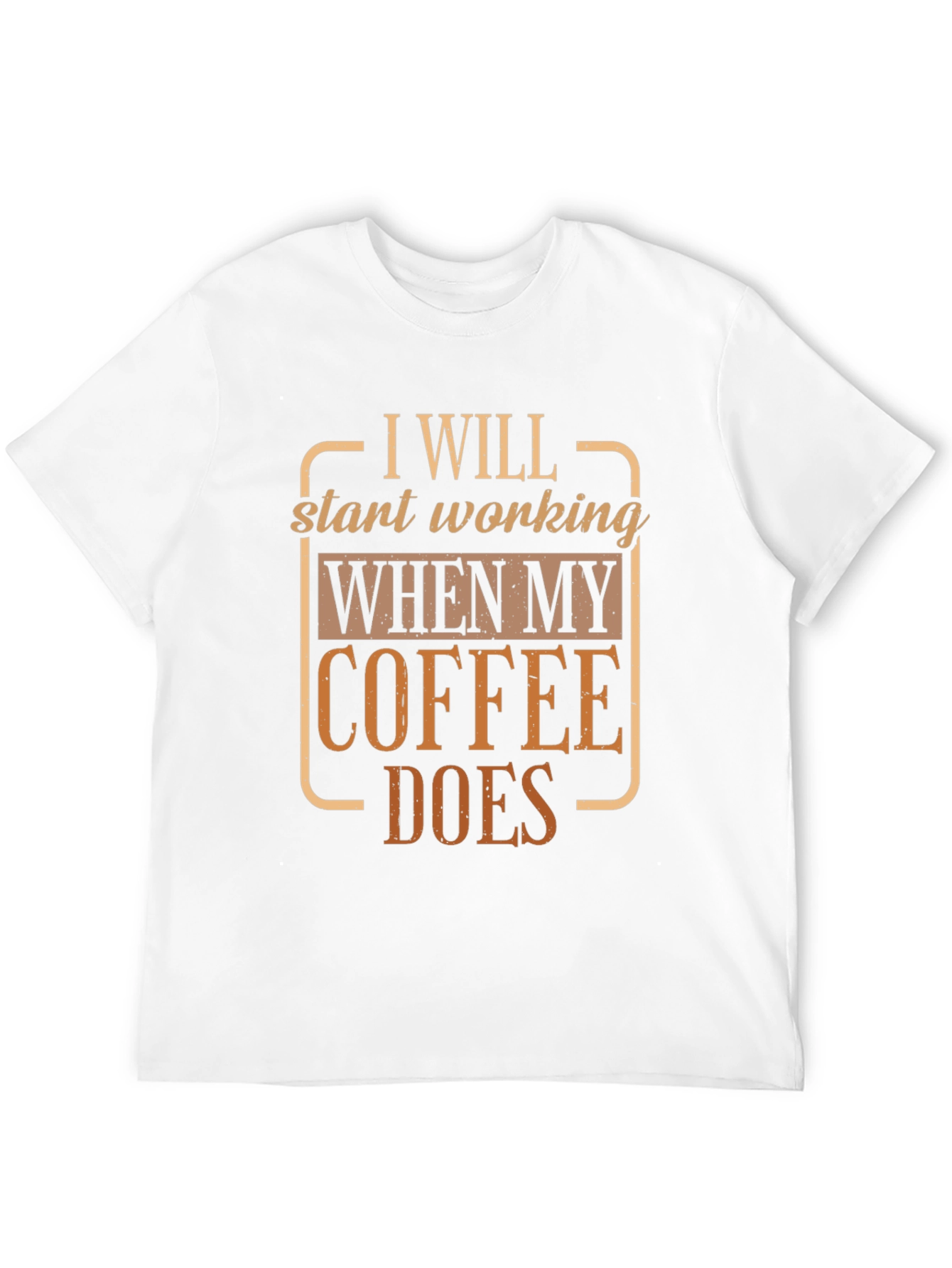 Coffee Does Funny T-Shirt Black Cotton