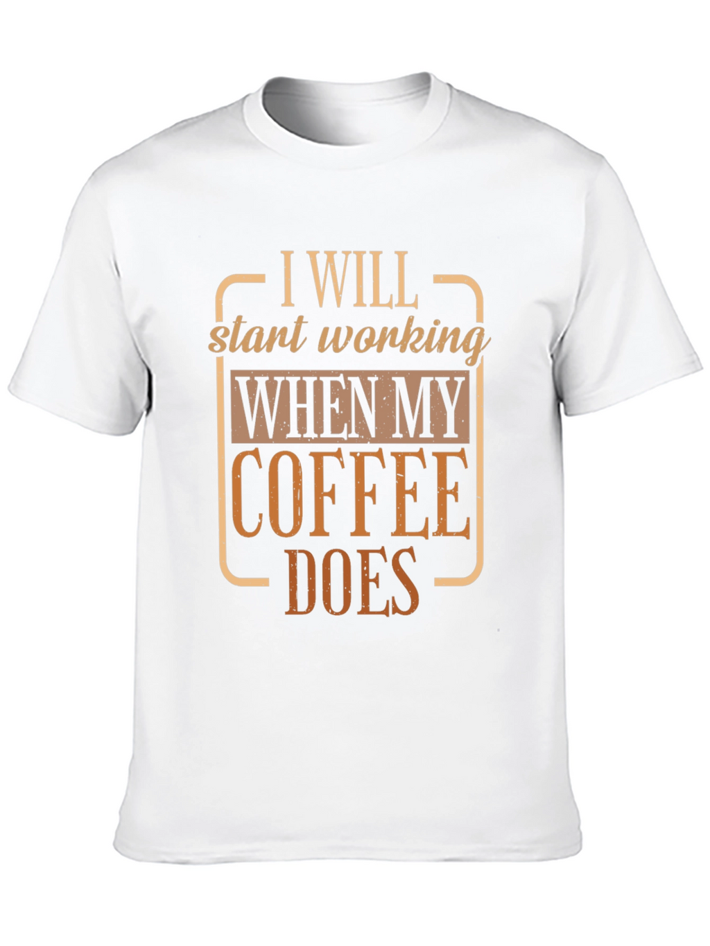 Coffee Does Funny T-Shirt Black Cotton