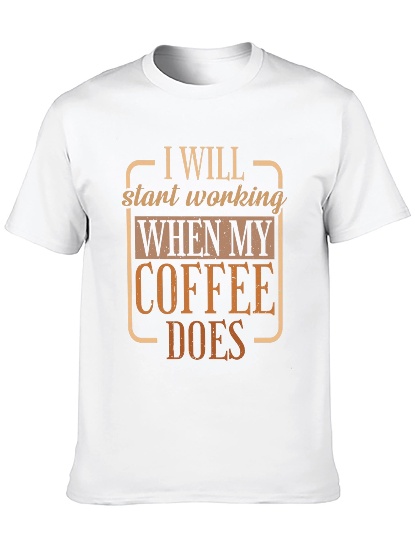Coffee Does Funny T-Shirt Black Cotton