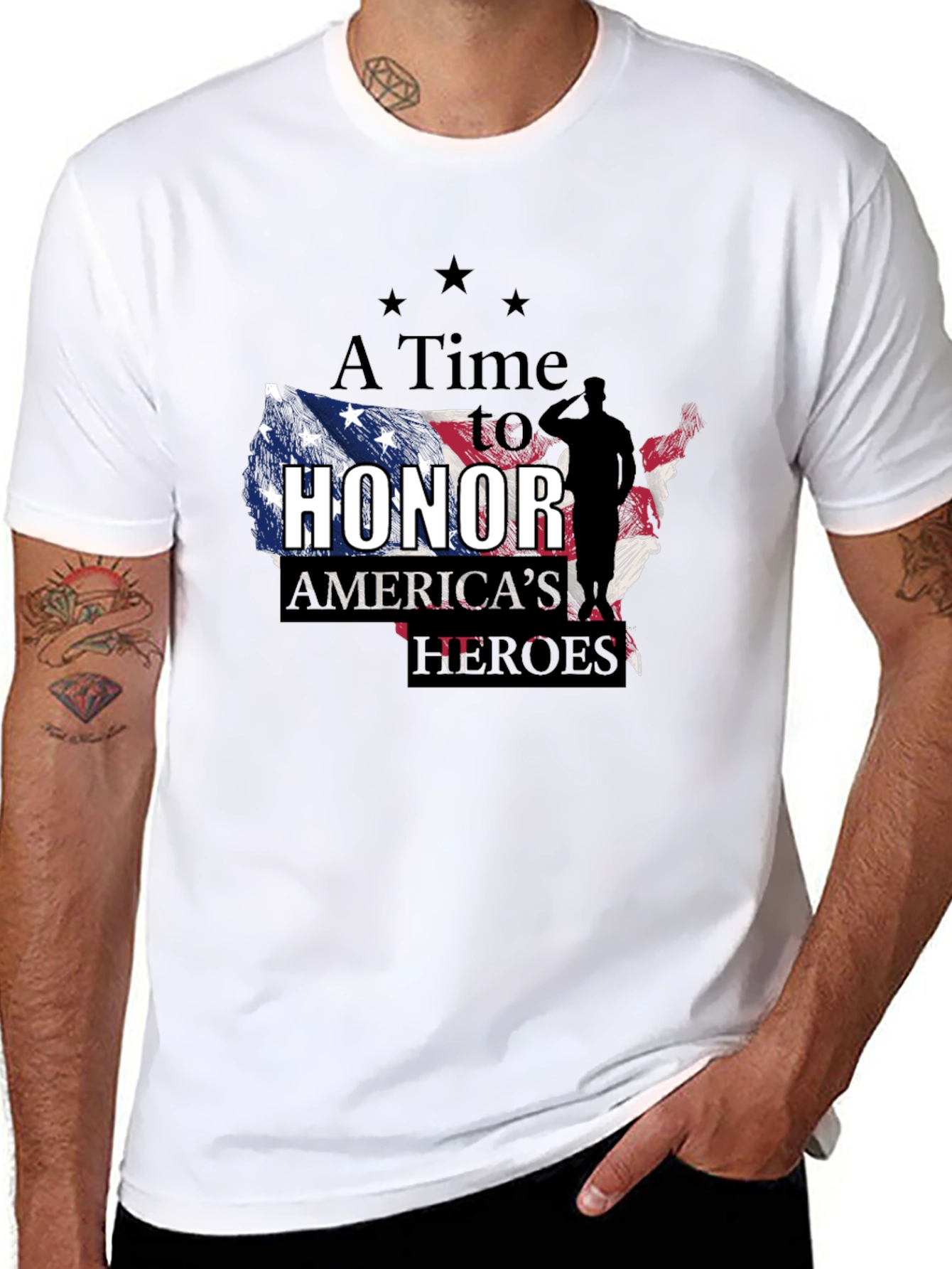 A Time to Honor Americas Heroes Graphic T-Shirt