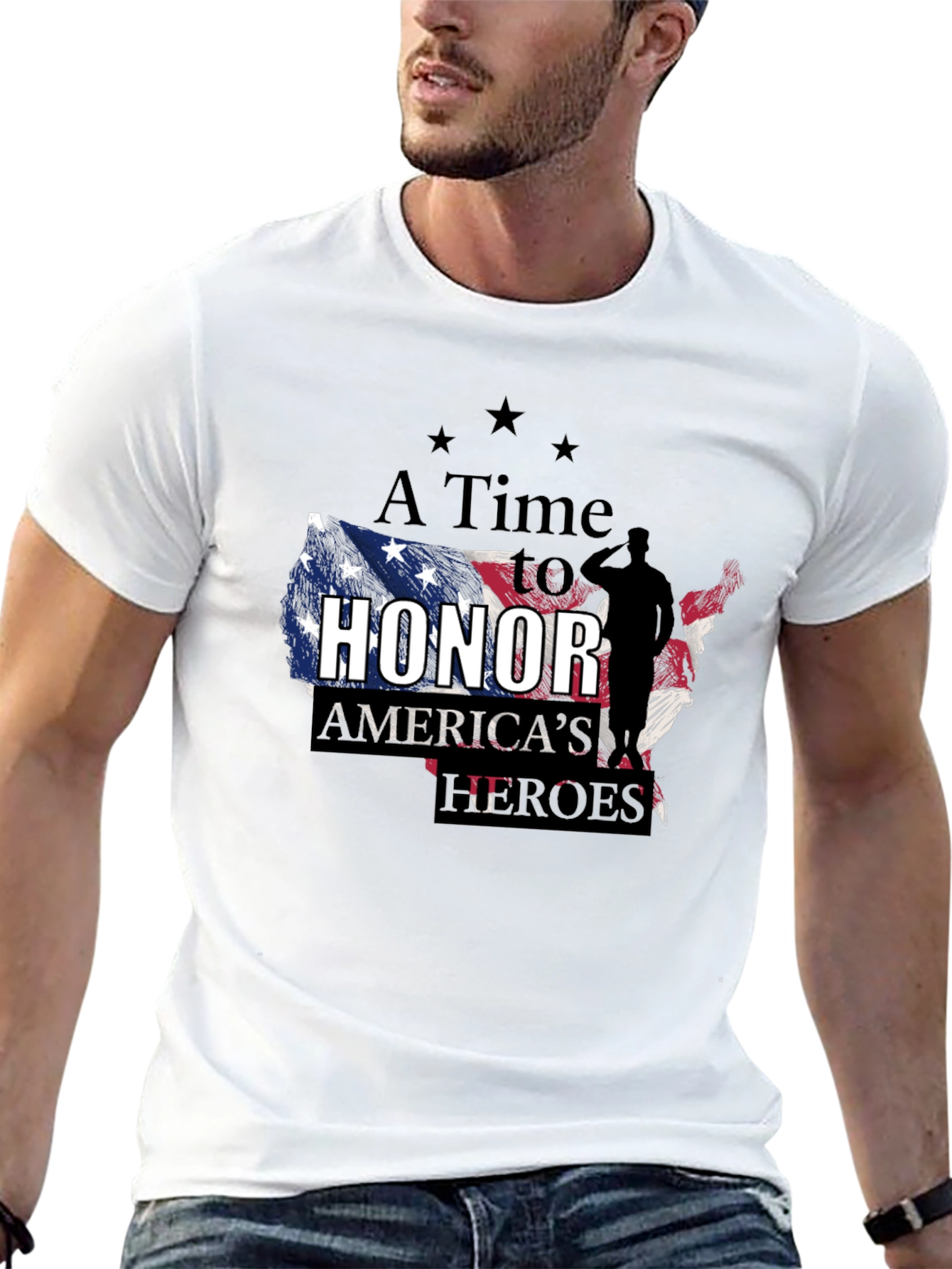 A Time to Honor Americas Heroes Graphic T-Shirt