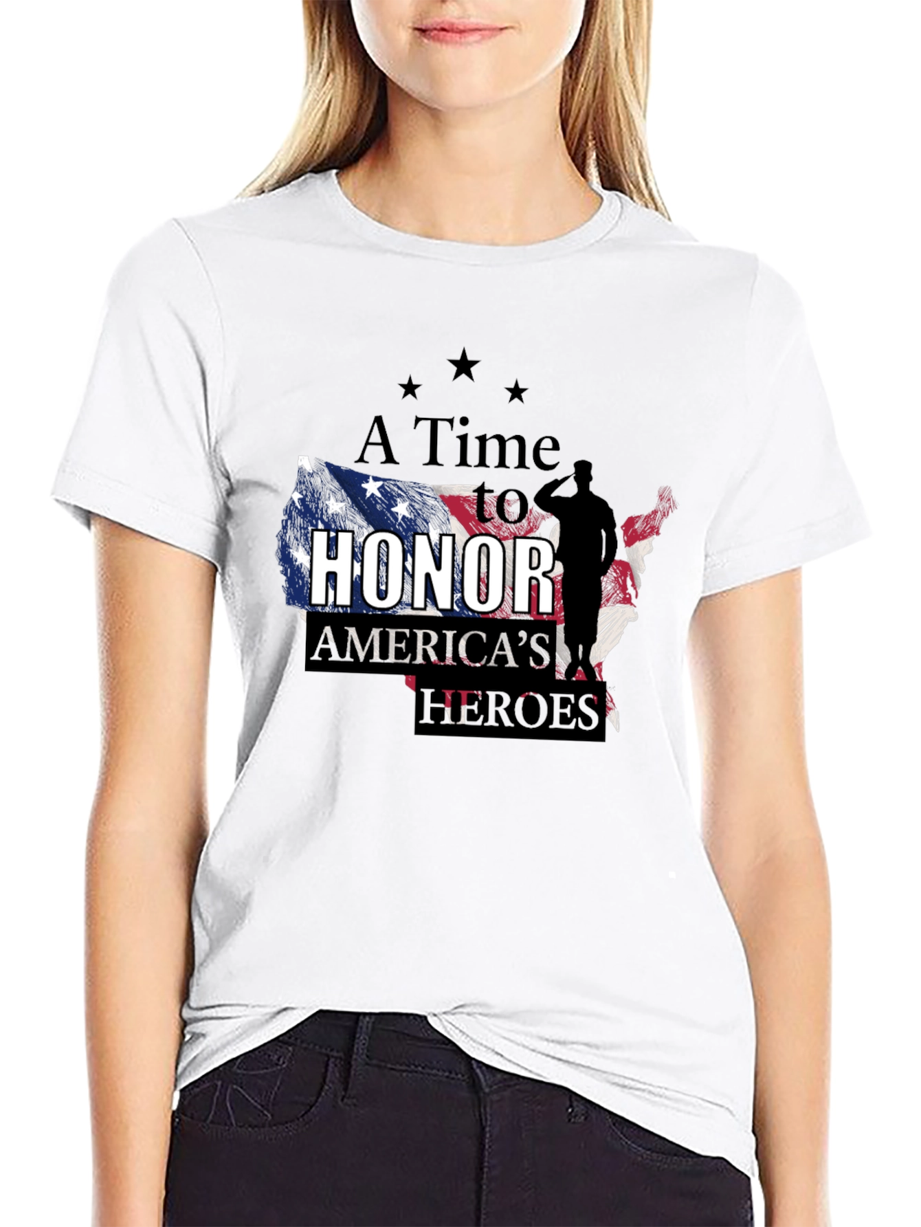 A Time to Honor Americas Heroes Graphic T-Shirt