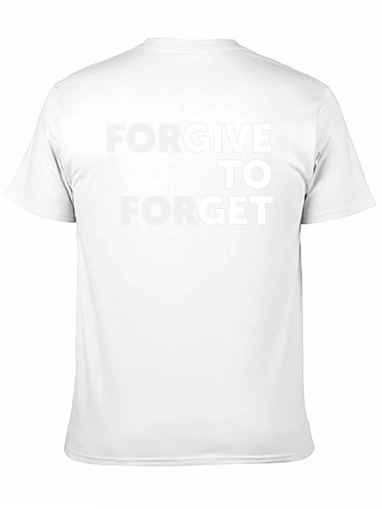 Forgive to Forget Graphic Tee - Black Crew Neck T-Shirt