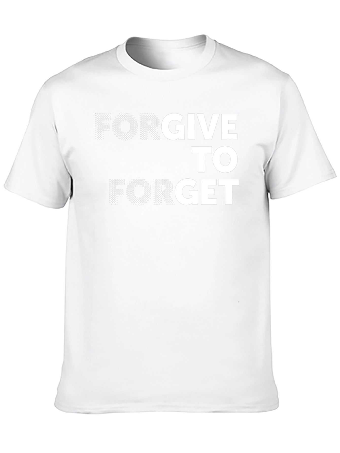 Forgive to Forget Graphic Tee - Black Crew Neck T-Shirt