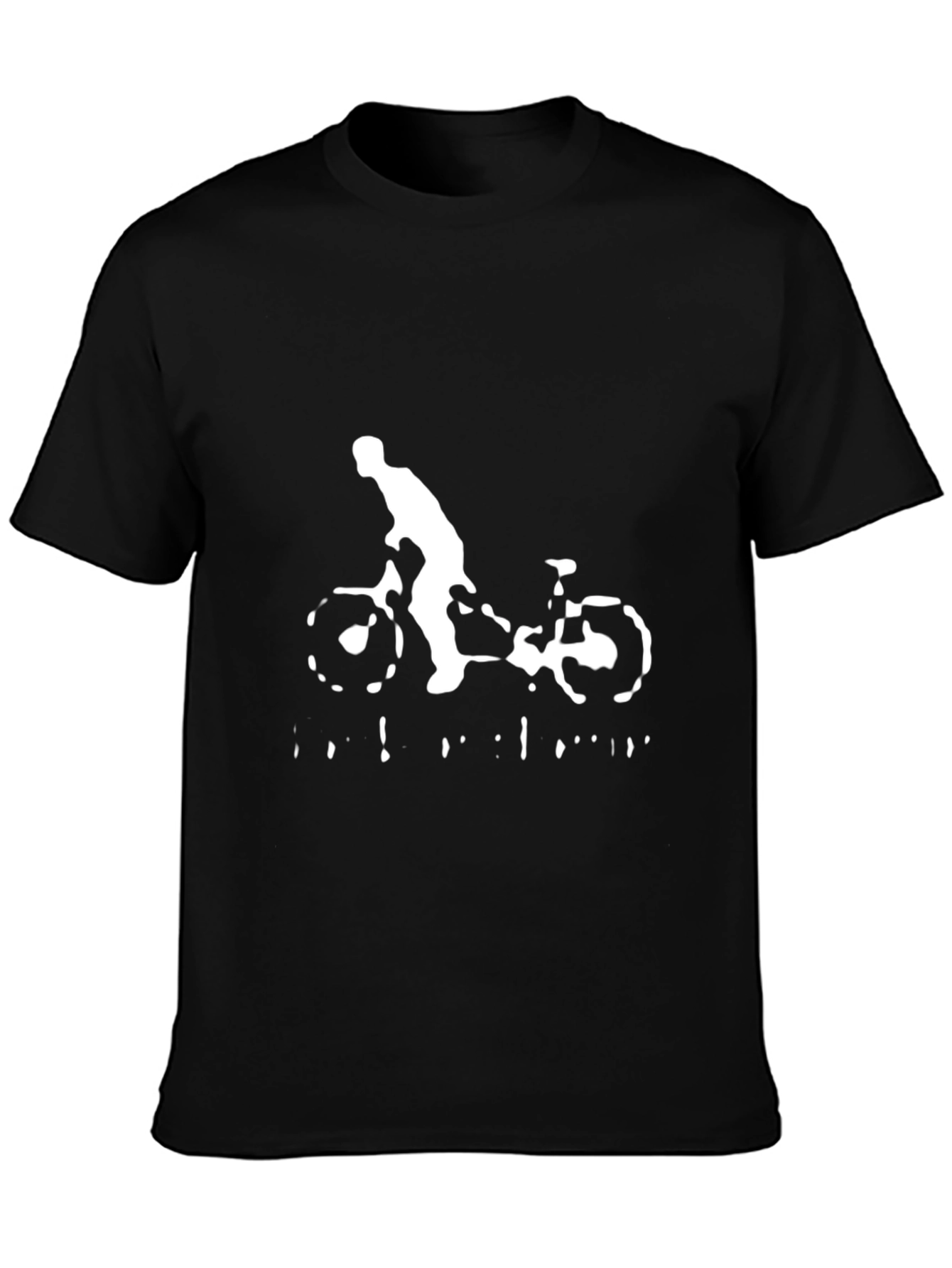 Black Bike Rider Graphic Tee