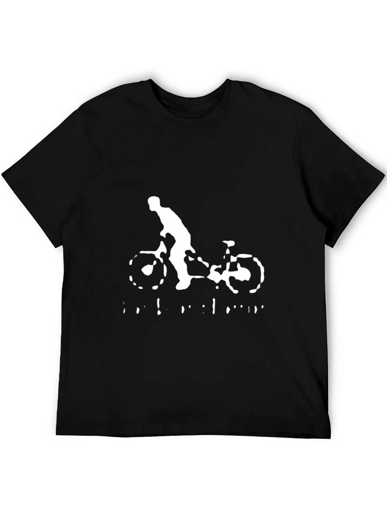 Black Bike Rider Graphic Tee