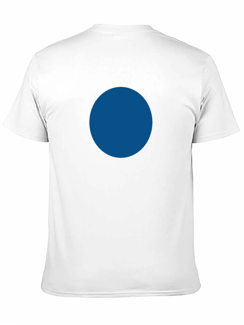 Simple Black Tee with Bold Blue Circle