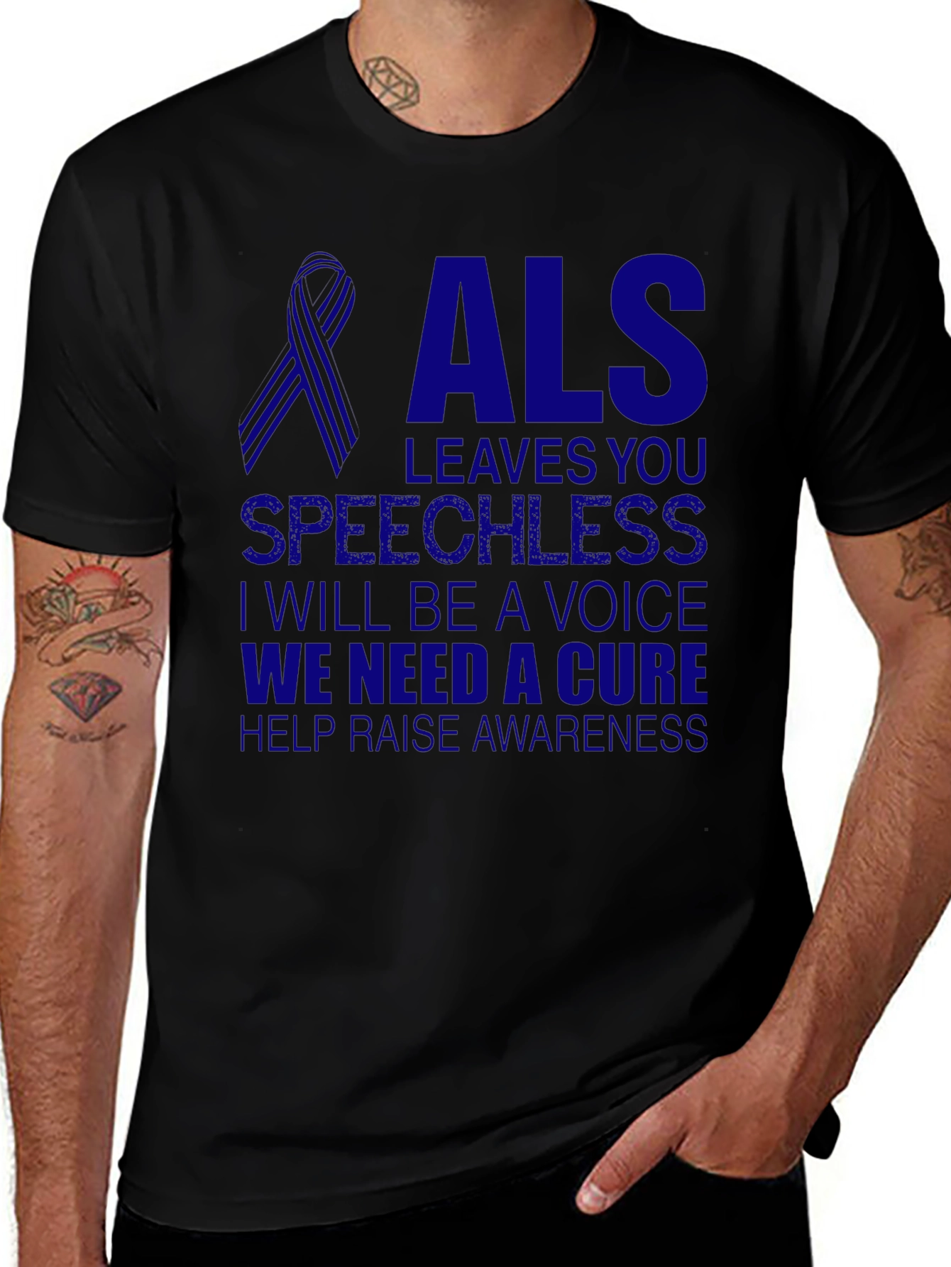 ALS Awareness T-Shirt - We Need a Cure