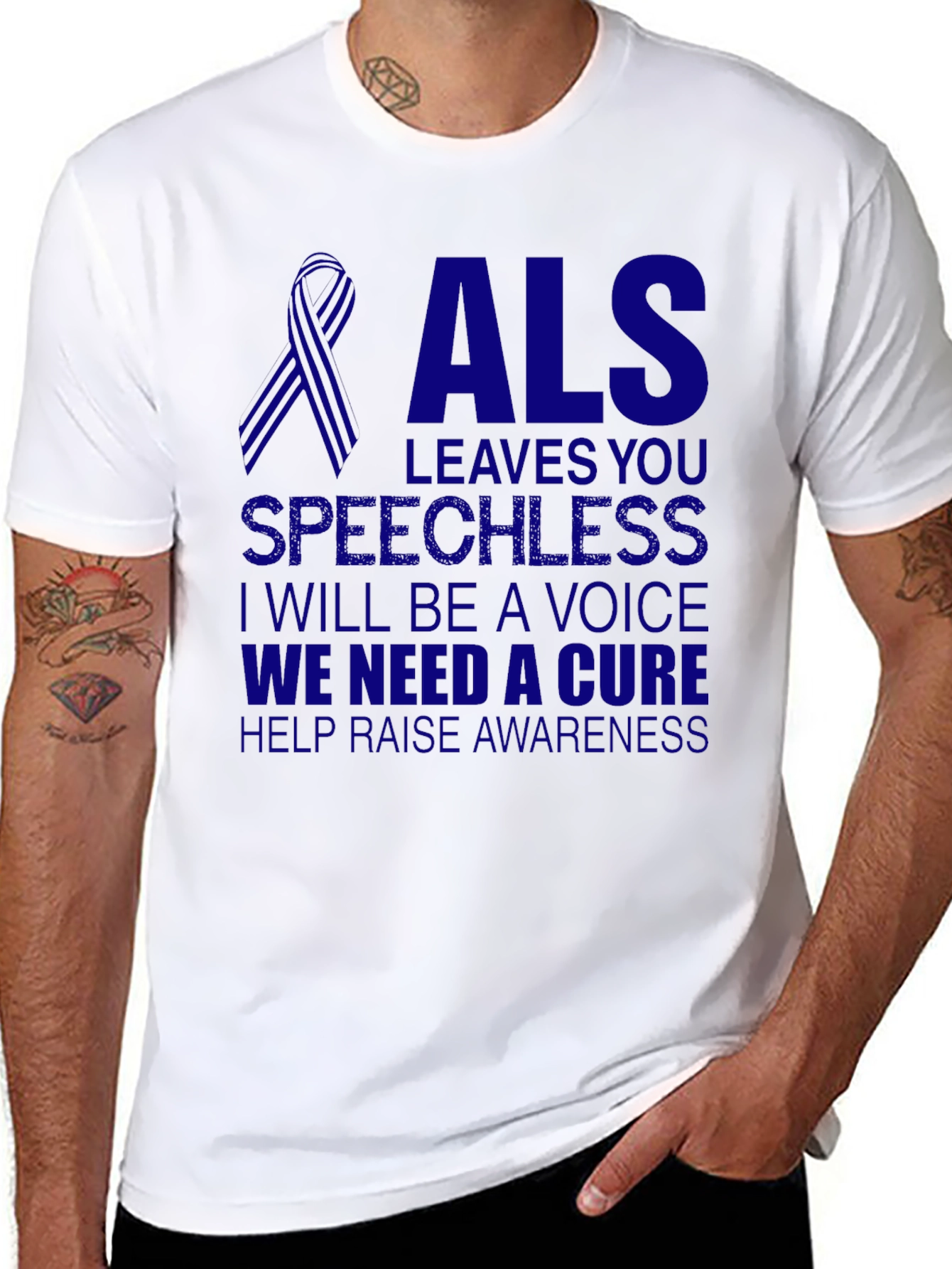 ALS Awareness T-Shirt - We Need a Cure