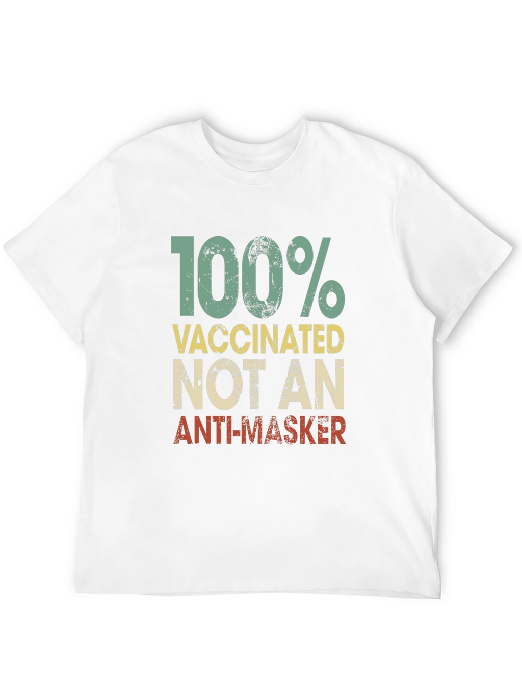 100% Vaccinated Not An Anti-Masker Black T-Shirt