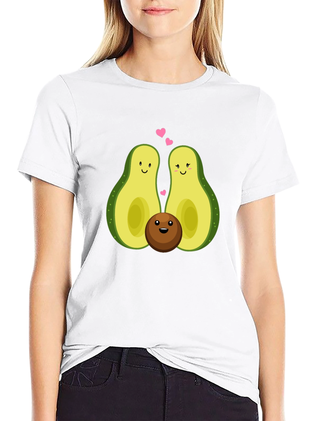 Avocado Family Graphic Tee - Black