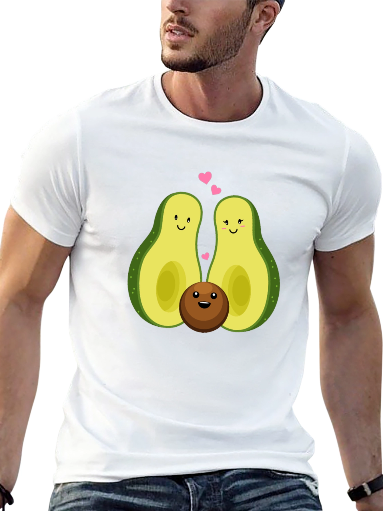Avocado Family Graphic Tee - Black