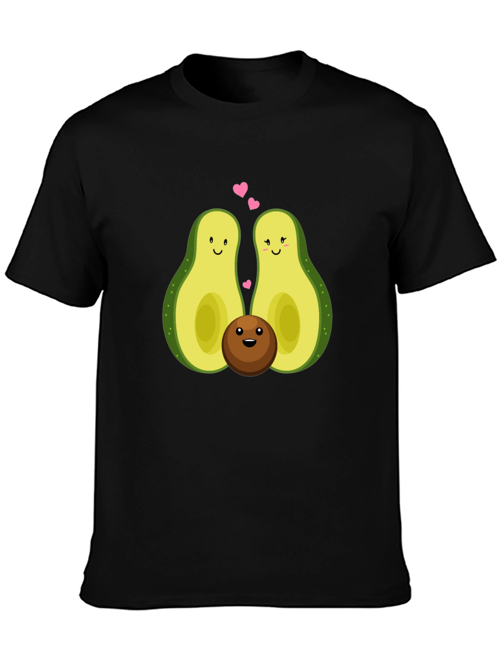 Avocado Family Graphic Tee - Black