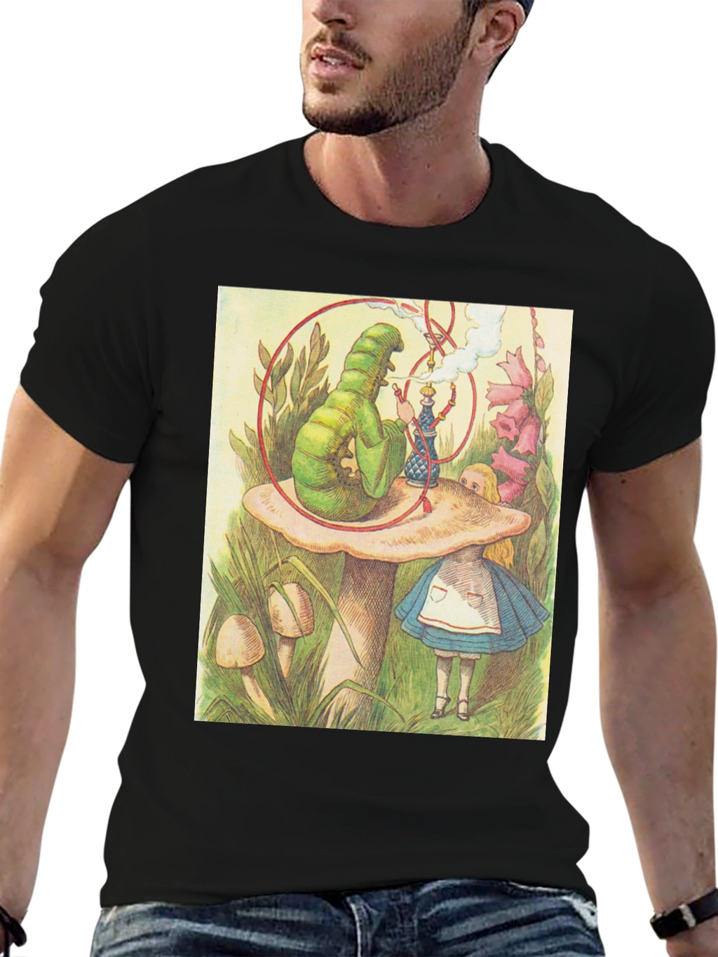 Alice in Wonderland Caterpillar Hookah T-Shirt
