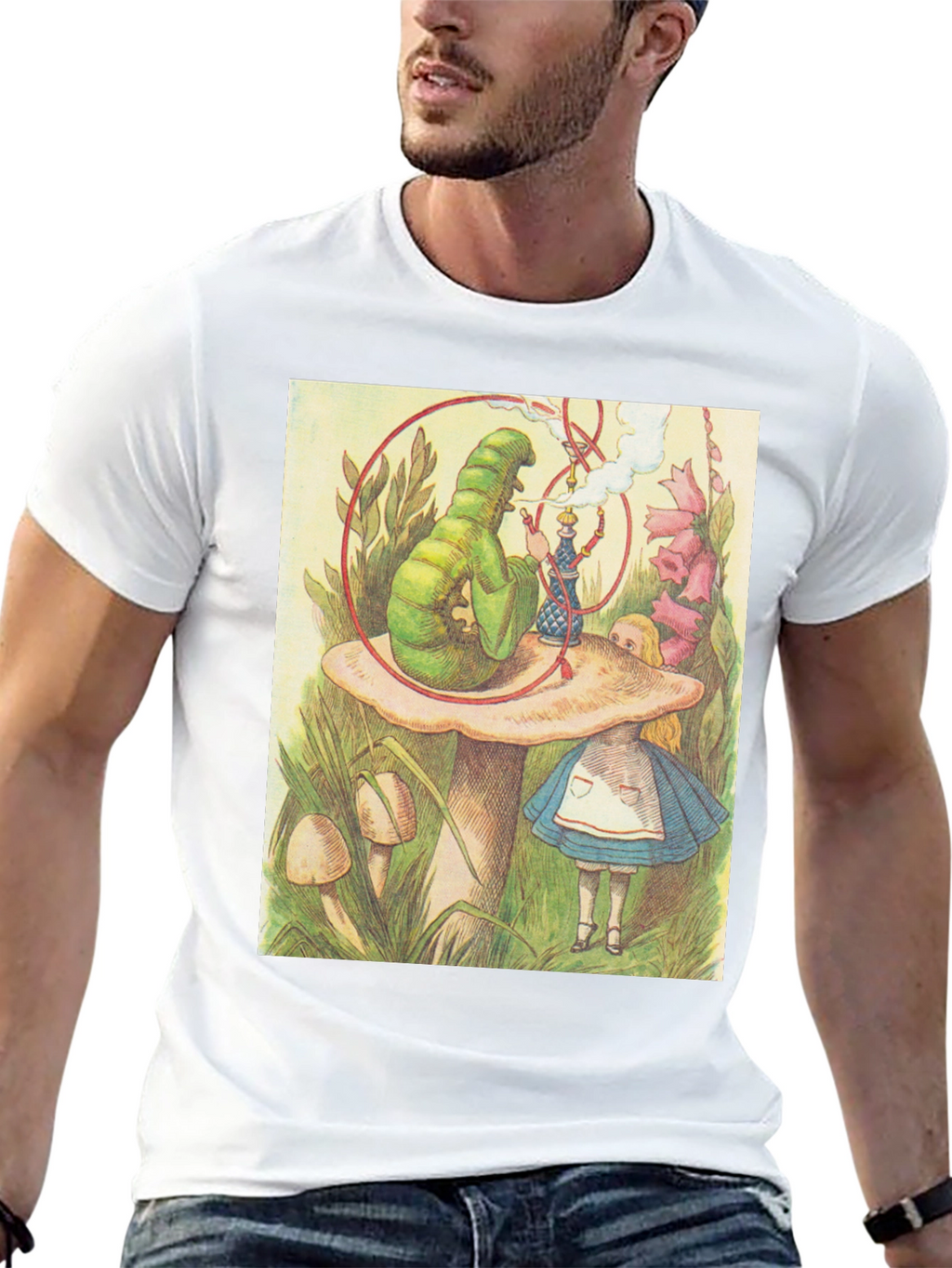 Alice in Wonderland Caterpillar Hookah T-Shirt