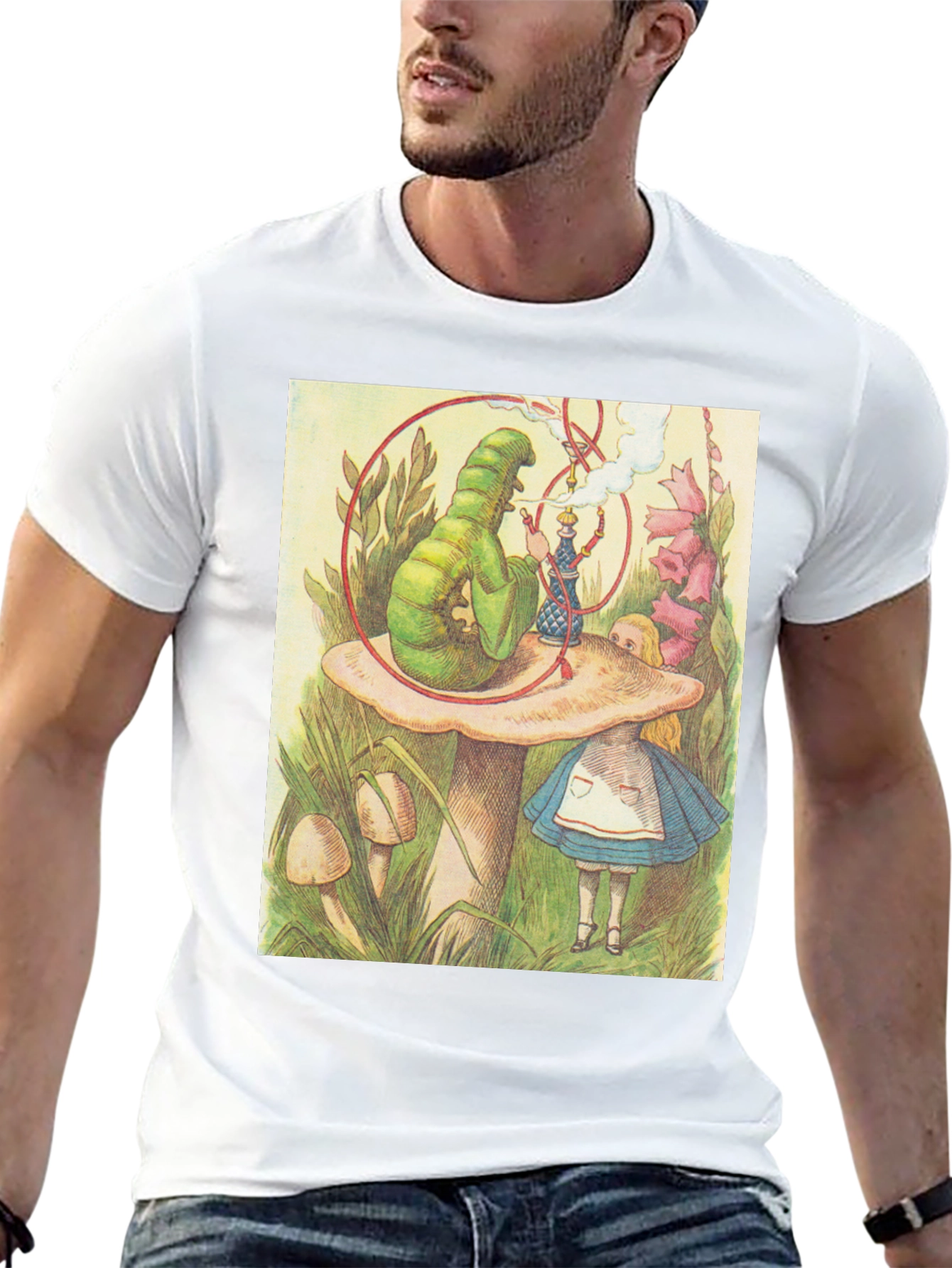 Alice in Wonderland Caterpillar Hookah T-Shirt