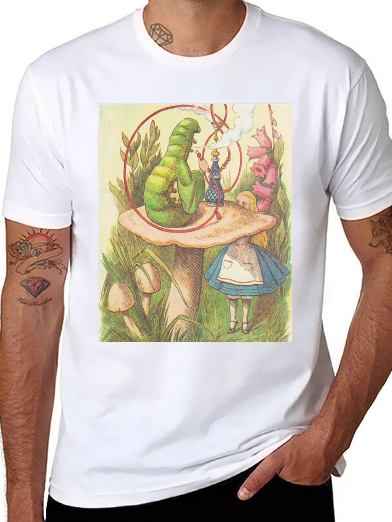 Alice in Wonderland Caterpillar Hookah T-Shirt
