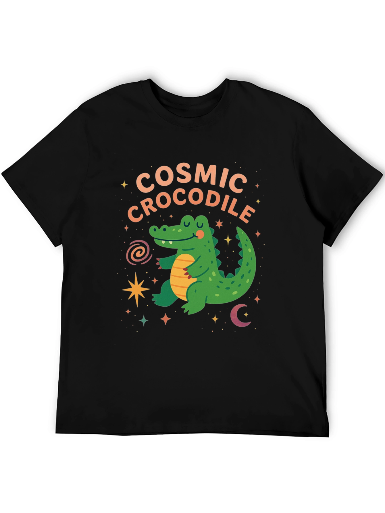 Cosmic Crocodile Graphic Tee -  Stylish & Fun