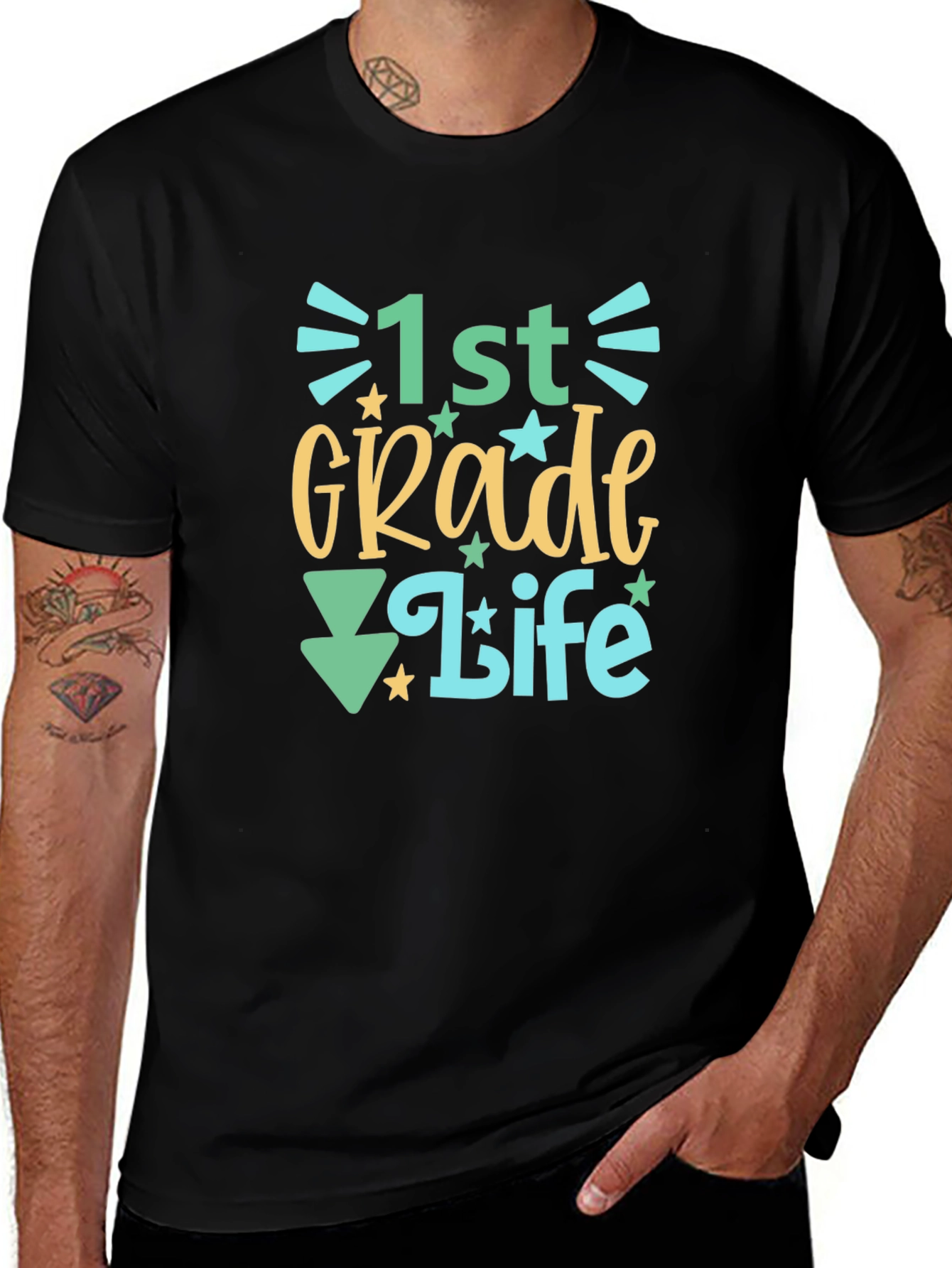 1st Grade Life Graphic Tee - Back to School