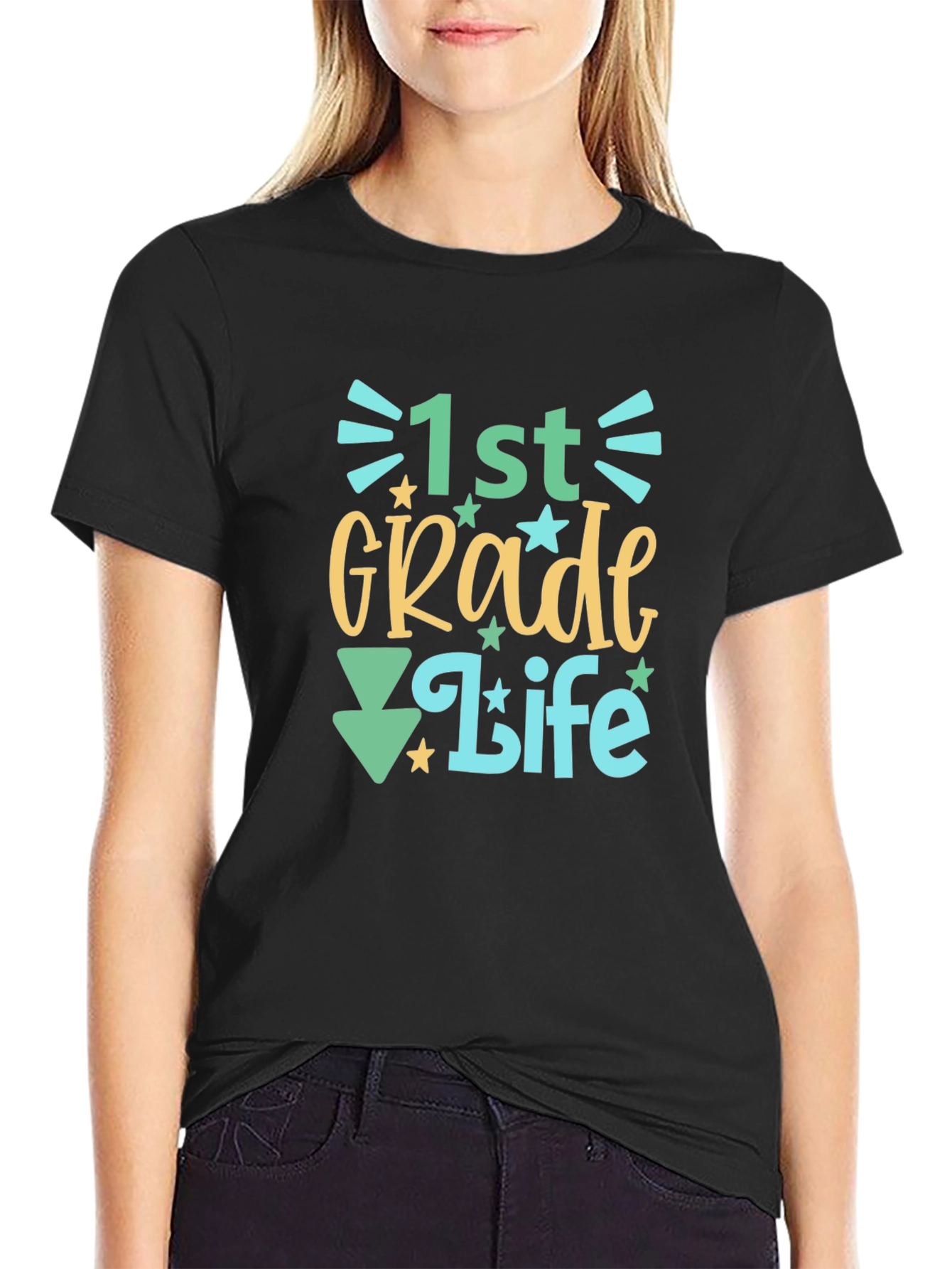 1st Grade Life Graphic Tee - Back to School
