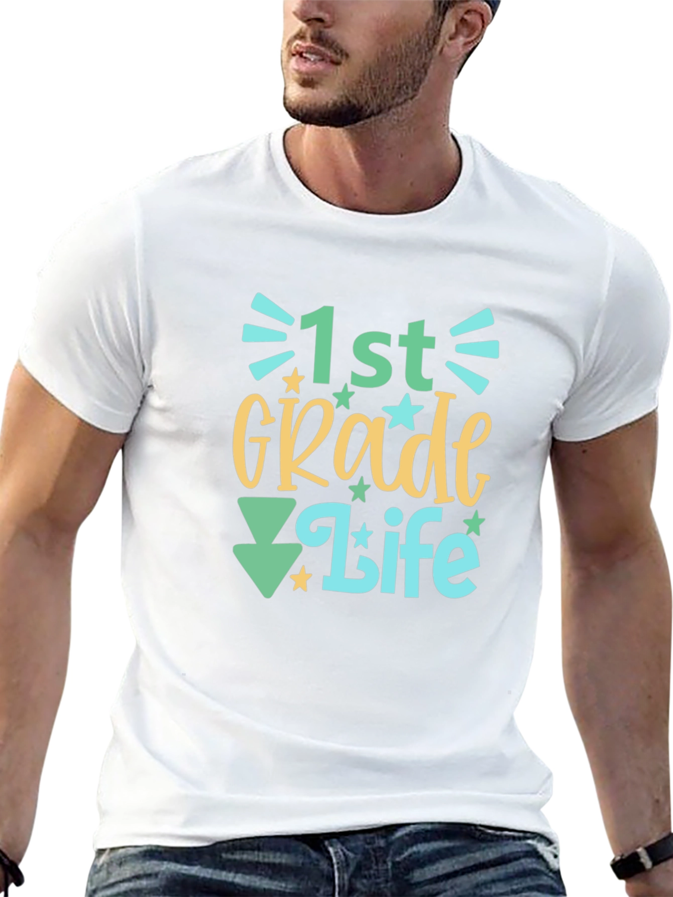 1st Grade Life Graphic Tee - Back to School