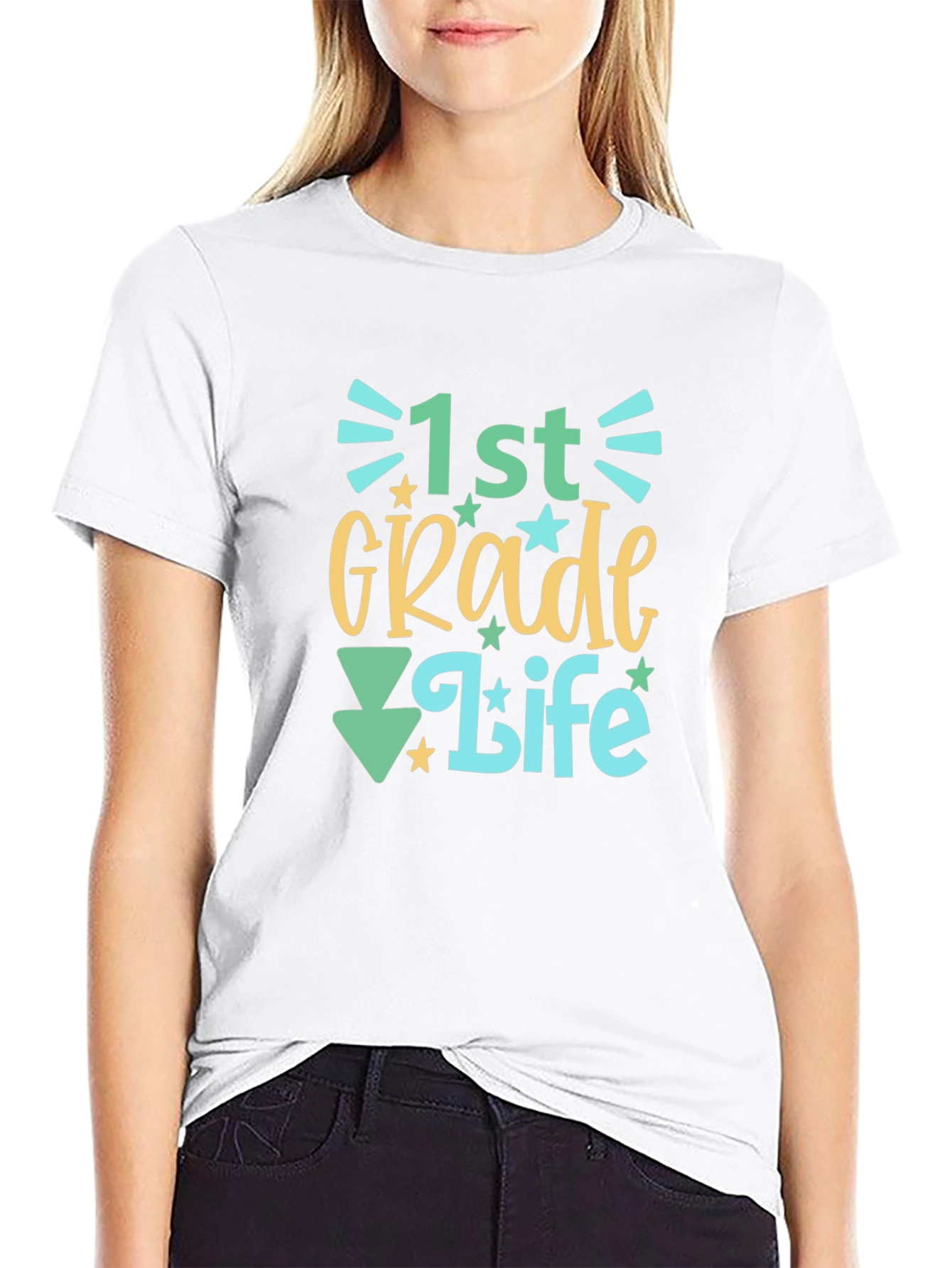1st Grade Life Graphic Tee - Back to School