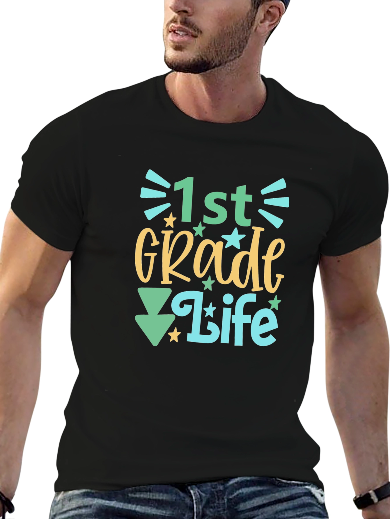 1st Grade Life Graphic Tee - Back to School