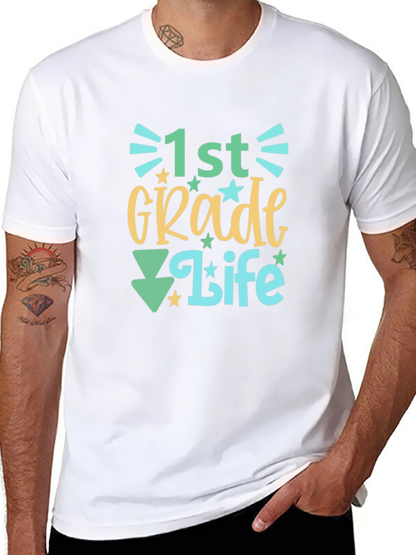 1st Grade Life Graphic Tee - Back to School