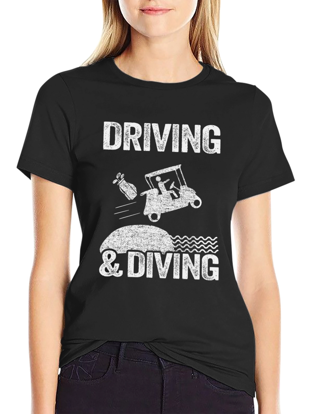 Driving & Diving Funny Golf T-Shirt