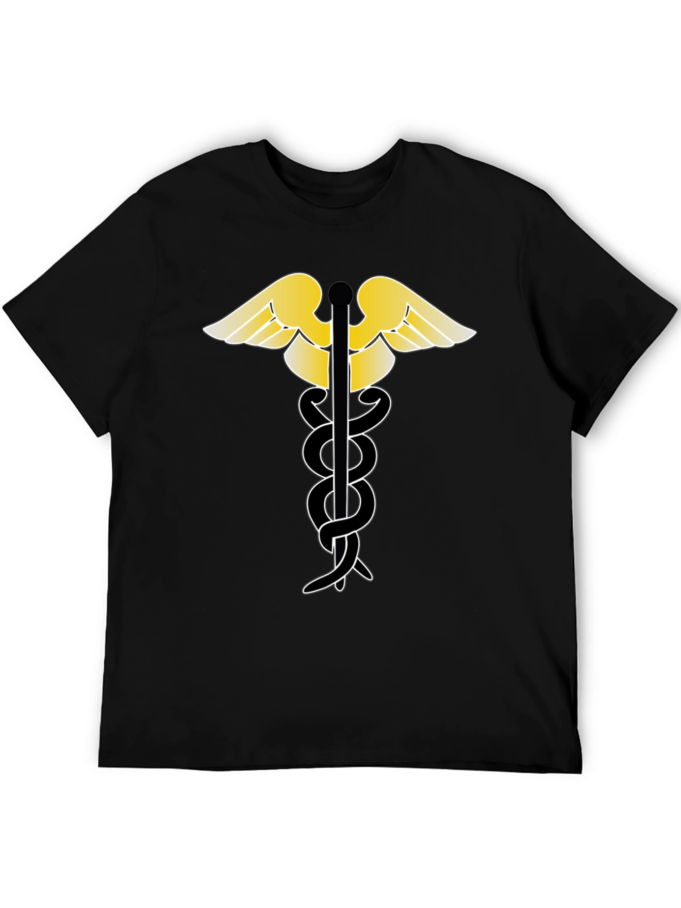 Caduceus Symbol Black T-Shirt
