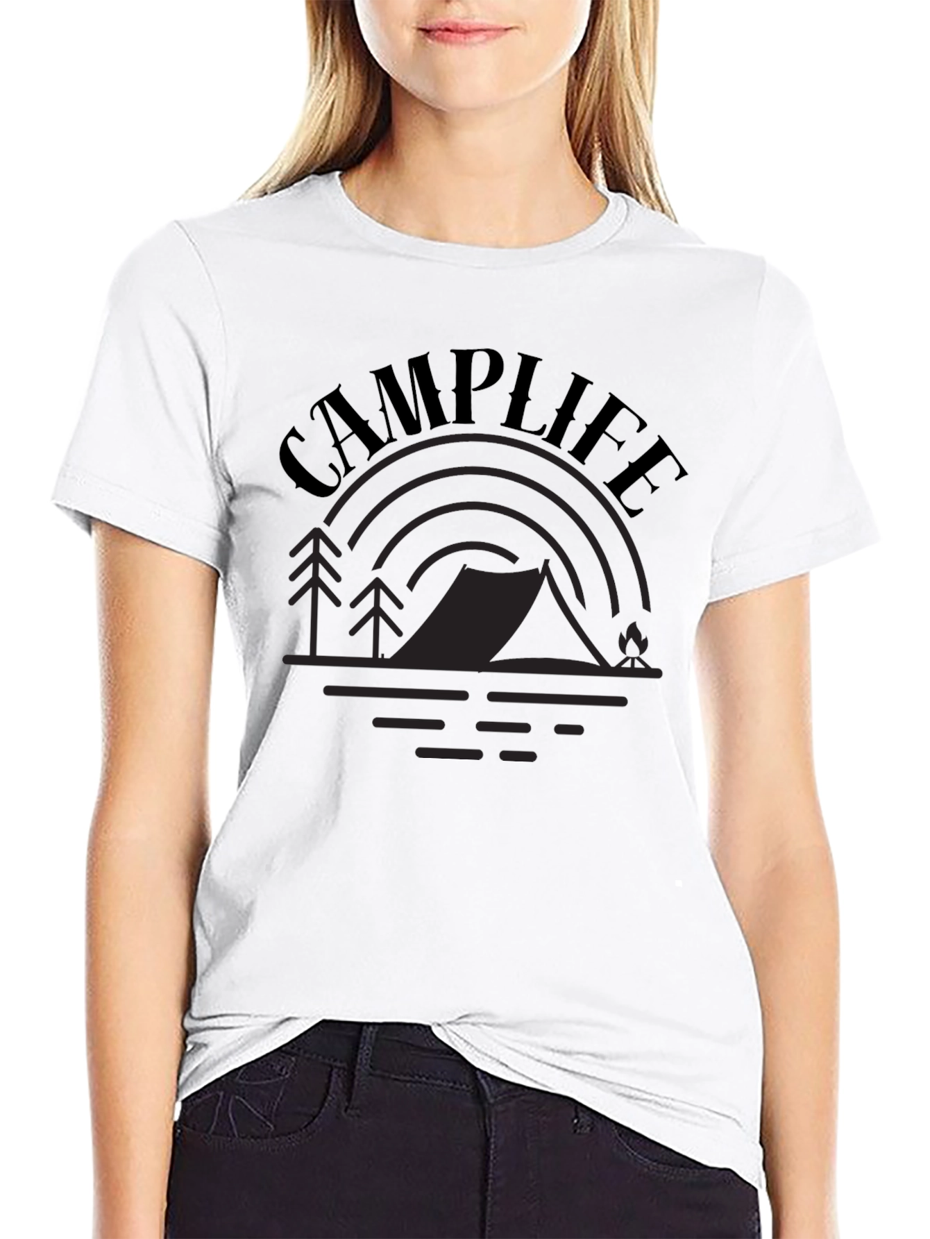 Camp Life Graphic Tee - Outdoor Adventure Shirt