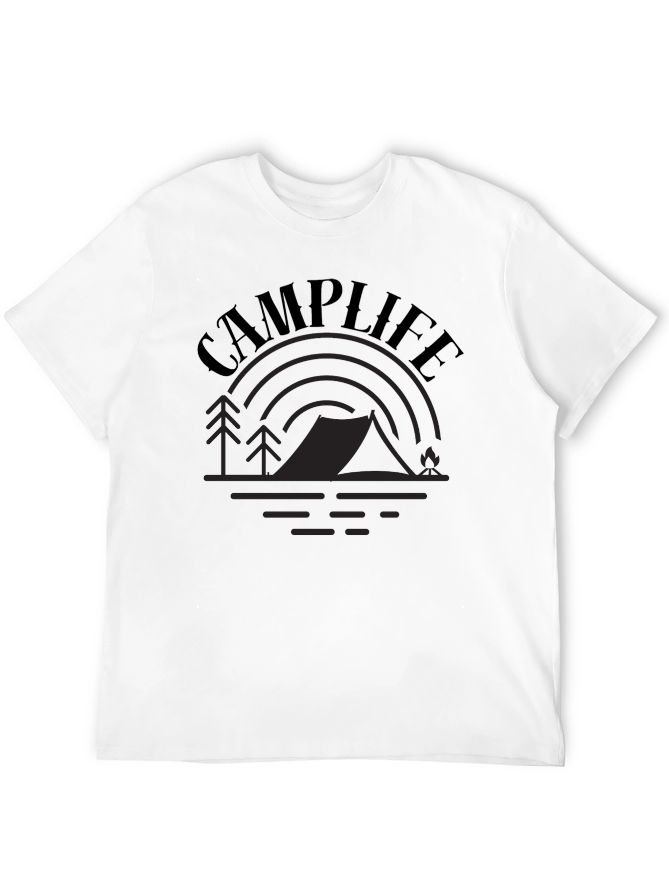 Camp Life Graphic Tee - Outdoor Adventure Shirt